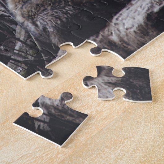 Wolf Pack Forest Gray Wolves Animals Natuur Uitzic Legpuzzel (Zijkant)