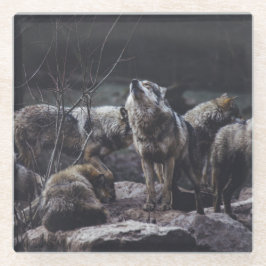 Wolf Pack Glazen Onderzetter