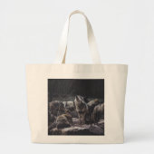 Wolf Pack Grote Tote Bag (Voorkant)