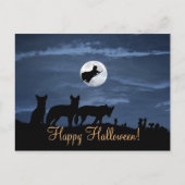 Wolf Pack Happy Halloween Witch Briefkaart (Voorkant)