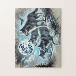 Wolf Pack Hardlopen in Moonlight Legpuzzel