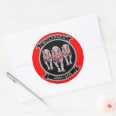 WOLF PACK HMH-466 RONDE STICKER (Envelop)