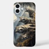 Wolf Pack in het berglandschap Case-Mate iPhone Case (Achterkant)