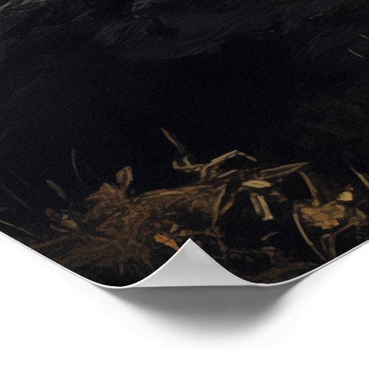 Wolf Pack in het berglandschap Poster (Hoek)