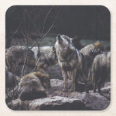 Wolf Pack Kartonnen Onderzetters (Voorkant)