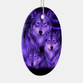 Wolf Pack Keramisch Ornament (Rechts)