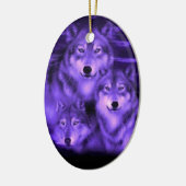 Wolf Pack Keramisch Ornament (Links)