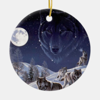 Wolf Pack Keramisch Ornament