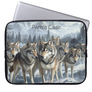 Wolf Pack laptophoes Laptop Sleeve