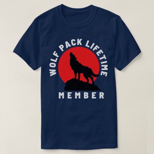 Wolf Pack levenslange lidmaatschap 17 T-shirt (Design voorkant)