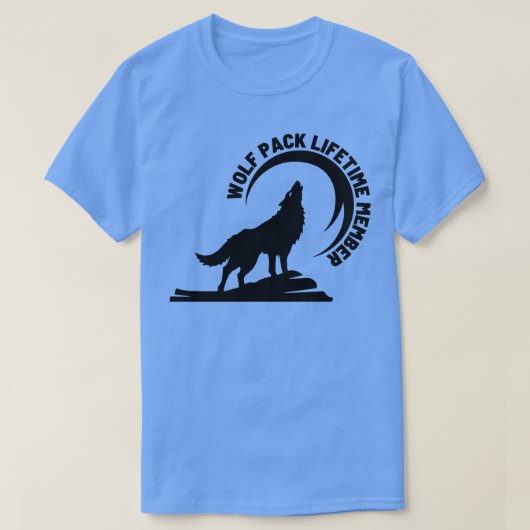 Wolf Pack levenslange lidmaatschap 1 T-shirt (Design voorkant)
