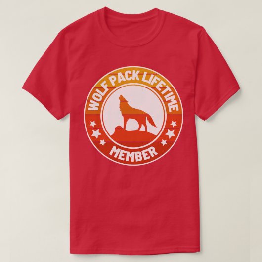 Wolf Pack levenslange lidmaatschap 38 T-shirt (Design voorkant)