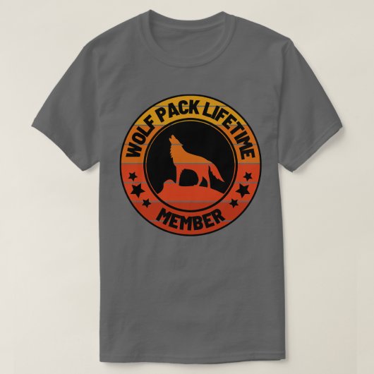 Wolf Pack levenslange lidmaatschap 39 T-shirt (Design voorkant)