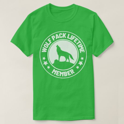 Wolf Pack levenslange lidmaatschap 40 T-shirt (Design voorkant)