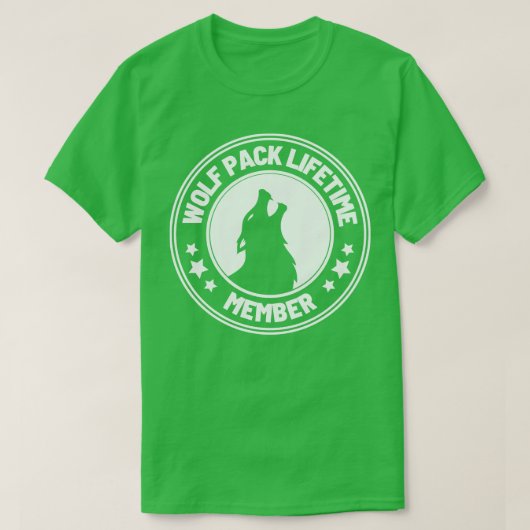 Wolf Pack levenslange lidmaatschap 45 T-shirt (Design voorkant)