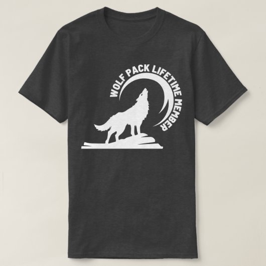 Wolf Pack levenslange lidmaatschap 5 T-shirt (Design voorkant)