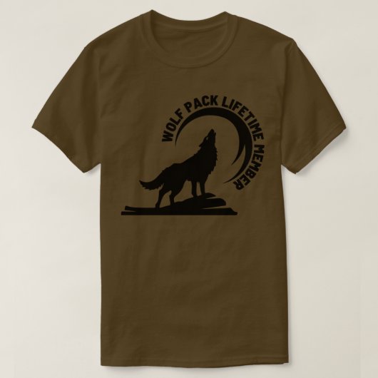 Wolf Pack levenslange lidmaatschap 7 T-shirt (Design voorkant)