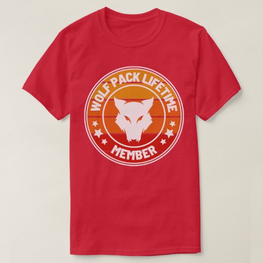 Wolf Pack levenslange lidmaatschap T-shirt (Design voorkant)