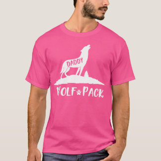 Wolf Pack Matching Family Daddy Wolf Wolven T-shirt