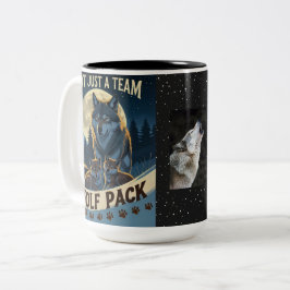 Wolf Pack - Niet alleen een team, een gezin onder Tweekleurige Koffiemok