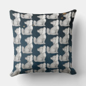 Wolf pack nieuw lid gepersonaliseerde naam baby kussen (Achterkant)