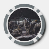 Wolf Pack Poker Chips (Achterkant)