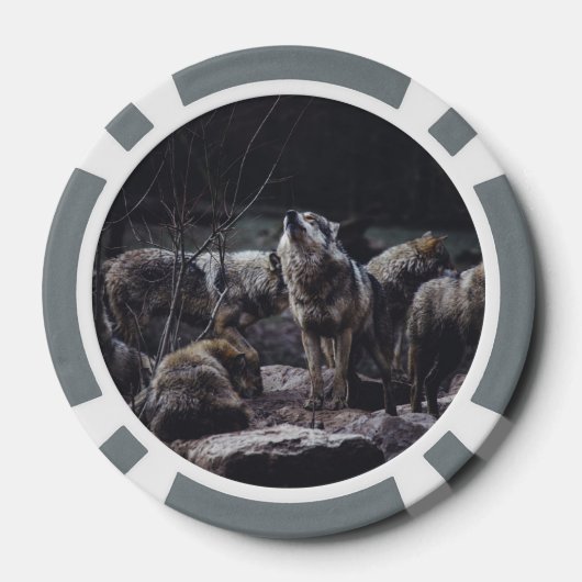 Wolf Pack Poker Chips (Achterkant)