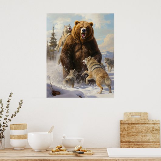 Wolf Pack Poster (Keuken)