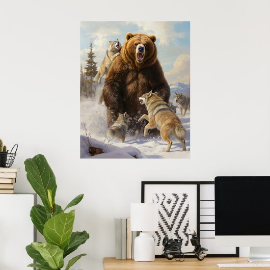 Wolf Pack Poster (Thuiskantoor)