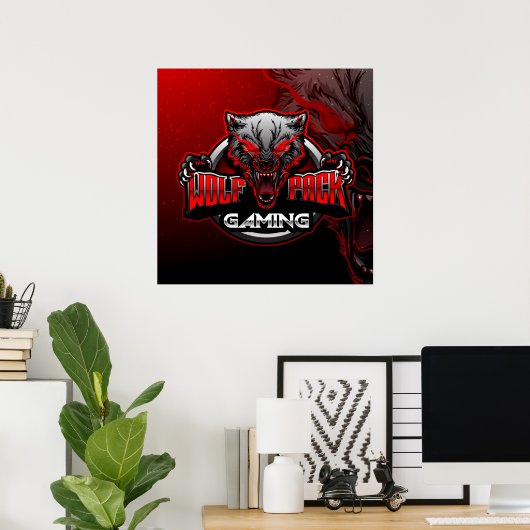 Wolf Pack Poster voor games (Thuiskantoor)