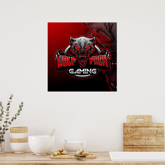 Wolf Pack Poster voor games (Keuken)