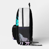 Wolf pack Print Cut Sew Bag Bedrukte Rugzak (Rechts)