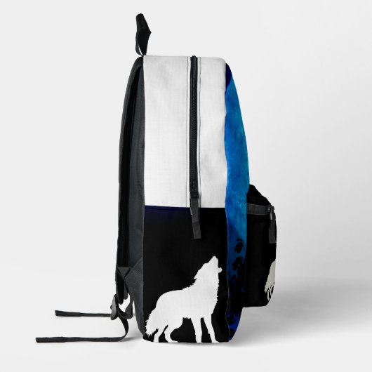 Wolf pack Print Cut Sew Bag Bedrukte Rugzak (Links)
