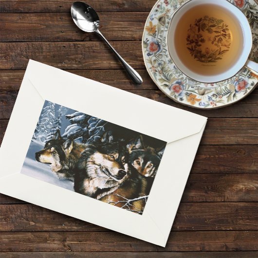 Wolf Pack Rechthoekige Sticker