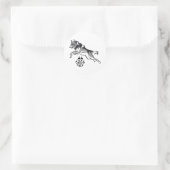 WOLF PACK RONDE STICKER (Tas)