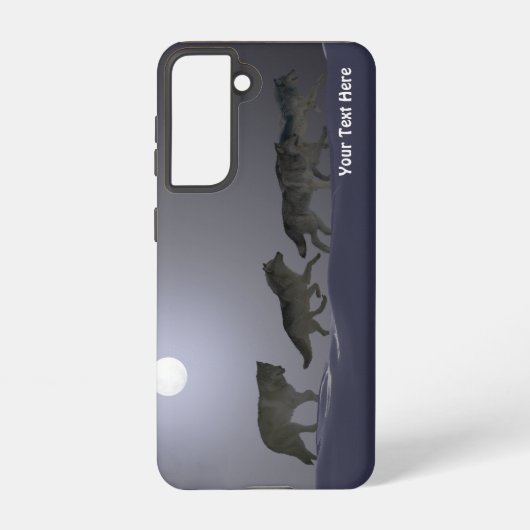 Wolf Pack Samsung Galaxy Hoesje (Achterkant)