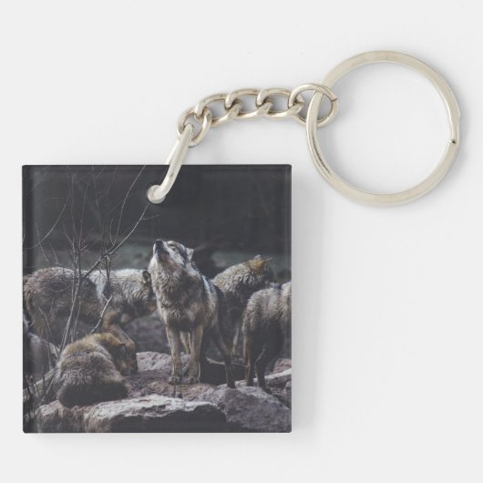 Wolf Pack Sleutelhanger (Achterkant)