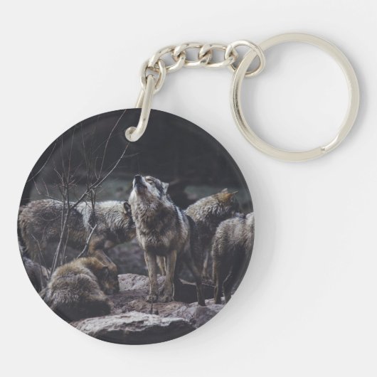 Wolf Pack Sleutelhanger (Achterkant)