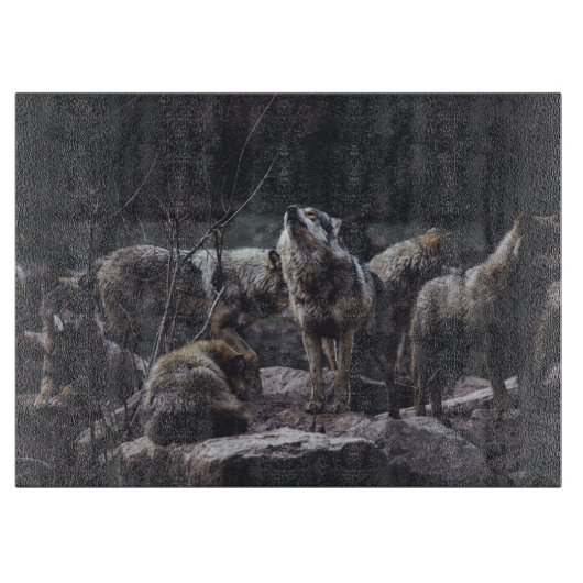 Wolf Pack Snijplank (Voorkant)