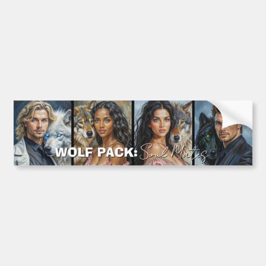 WOLF PACK: Soul Mates Bumper Sticker door Shana E. (Voorkant)