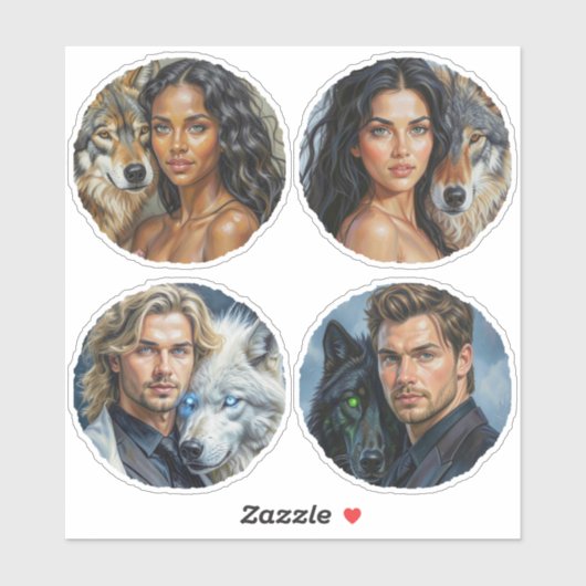 WOLF PACK: "Soul Mates" Vinyl Sticker door Shana E (Vel)