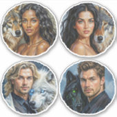 WOLF PACK: "Soul Mates" Vinyl Sticker door Shana E (Voorkant)