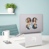 WOLF PACK: "Soul Mates" Vinyl Sticker door Shana E (Laptop op bureau)