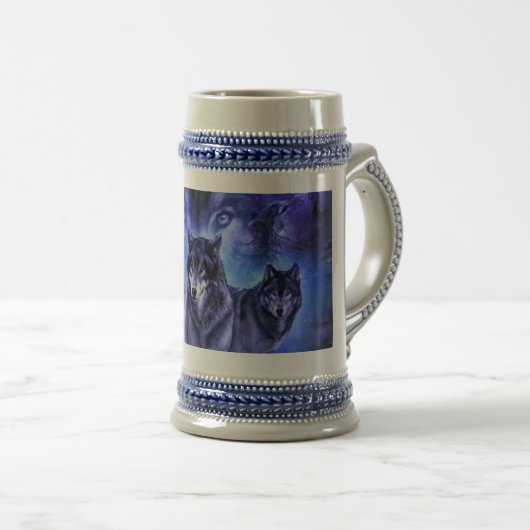 Wolf Pack Stein Bierpul (Voorkant rechts)