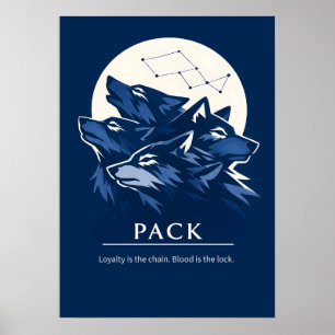 Wolf Pack Trouw Kunst Poster