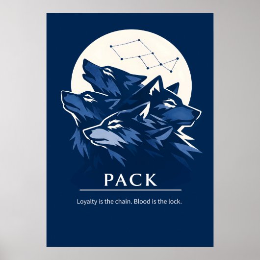 Wolf Pack Trouw Kunst Poster (Voorkant)