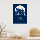 Wolf Pack Trouw Kunst Poster (Keuken)