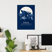 Wolf Pack Trouw Kunst Poster (Thuiskantoor)