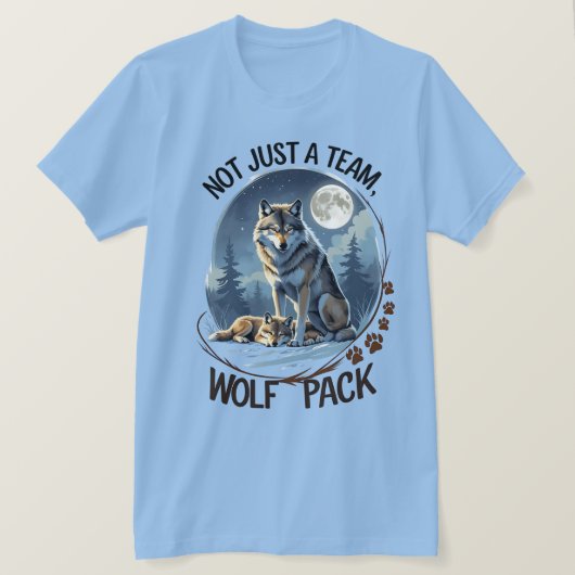Wolf Pack - Verenigd door Natuur T-shirt (Design voorkant)