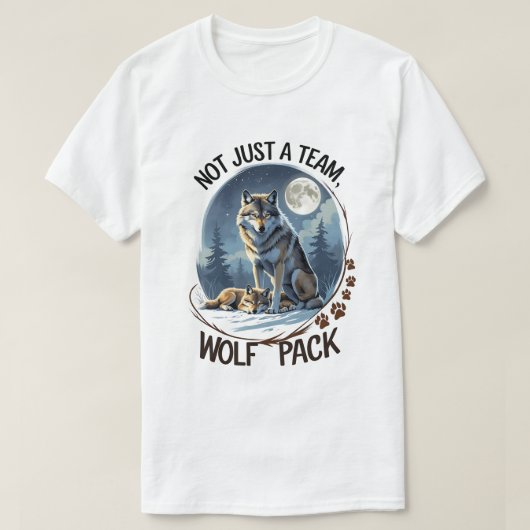 Wolf Pack - Verenigd door Natuur T-shirt (Design voorkant)